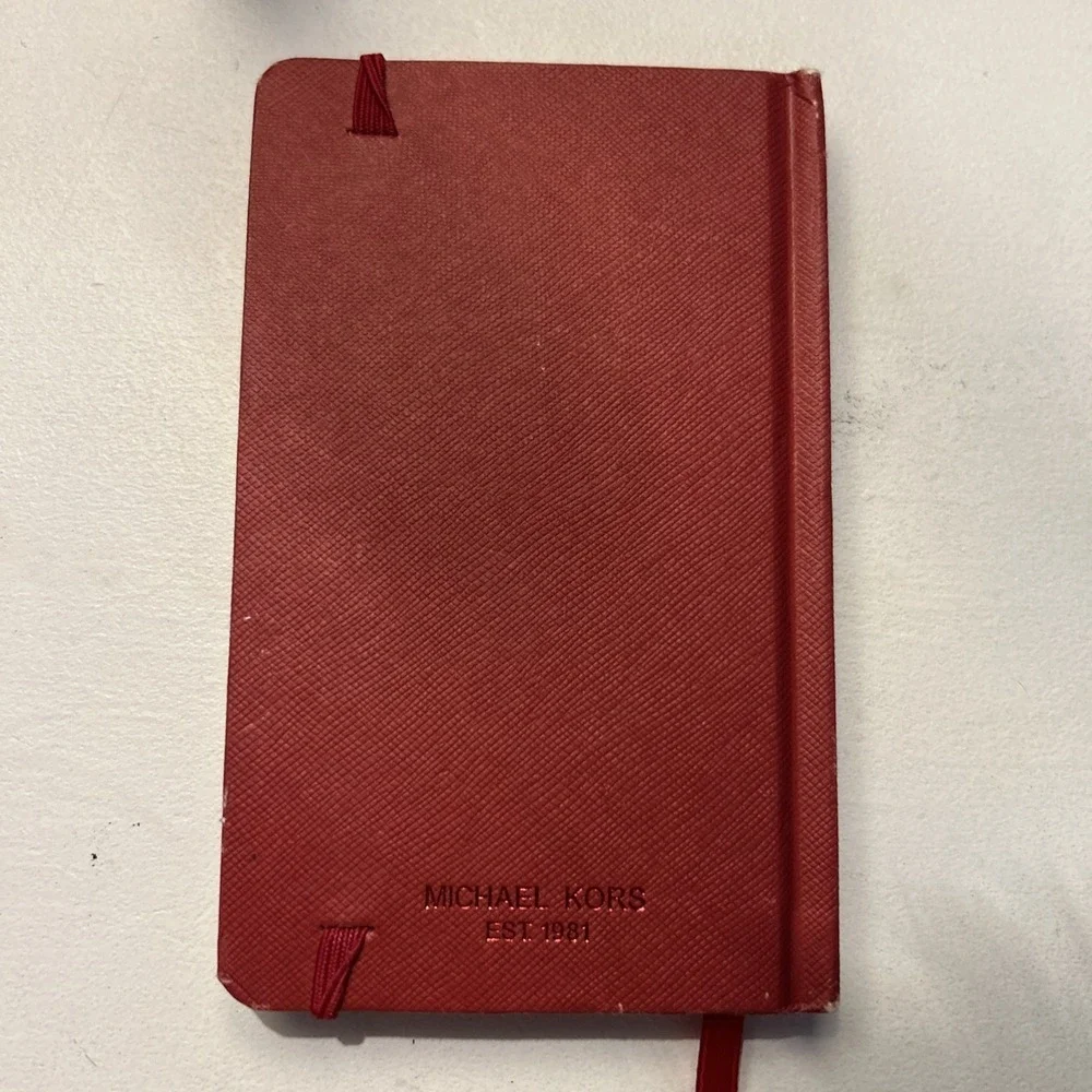 Michael Kors Giftables MK Fashion‎ Notebook Journal Diary Red mini accessory